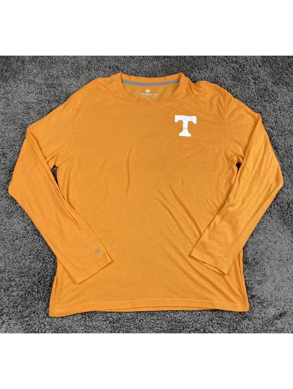 Colosseum University of Tennessee Volunteers Mens Long Sleeve T-Shirt Orange XL